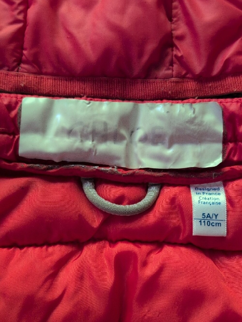 Kids Red Hooded Puffer Jacket by - Picture 4 of 5